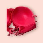 Ymi Nwt Womens size large strapless cupped pushup bright coral bikini top​​​…​ Photo 2