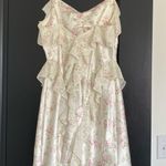 NWOT Off White floral mini dress with ruffles Photo 3