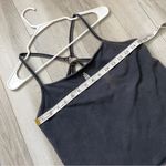 Free People Tank Top crop strappy back womens Gray (large) athleisure outdoor Photo 2