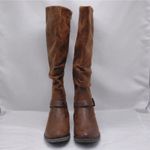 Baretraps Womens Yanessa2 Size 6M Riding Boots Wide Calf Brown Knee High Western Photo 2