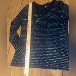 a.n.a  black and gold striped long sleeve top shirt woman’s medium NWT Photo 6