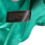 The Limited  Bright Green Satin Cap Sleeve Pleated Lightweight Blouse Size S Photo 5