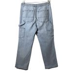 Sincerely Jules  Carpenter Jeans Size 11 Blue Utility Jean Straight Leg High Rise Photo 4