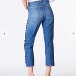 Veronica Beard Ines Girlfriend Lace Up Jeans Photo 1