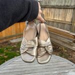 Wonders F8202 Twist Antique‎ Gold Block Heels nwt size 36 Photo 8