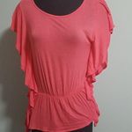 Miami  Pink Ruffle Top (Small) Photo 0