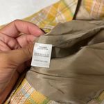 Bill Blass  New York Yellow Plaid Linen Shorts New 10 Vintage Photo 5