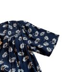 Fat Face Francis Daisy Midi Dress Navy White Floral Button Size 2 Women's NWT Blue Photo 2