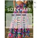 Maxi Skirt 70s Vibe High Waist Tiered Flowy Pink Photo 9