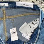 Ann Taylor LOFT Womens Frayed Hem Curvy Cropped Skinny Jeans Blue Size 6/28 NWT Photo 4