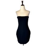 Tiger Mist ‎ Dress Women Large Black Strapless Square Neck Mini Sheath Sexy Photo 1