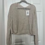 autumn cashmere Rib Open Front Shrug Cardigan in Mojave Photo 6