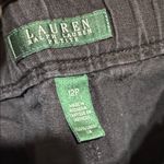 Ralph Lauren Lauren  100% Linen Black Chinos Pants Size 12 Petite Photo 1