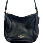 Coach Ellie File Purse C1648 Cross Body Black Pebble Leather Adjustable Strap Photo 0