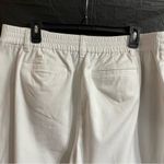 Talbots  XLP White Cotton Joggers Summer Resort Vacation Photo 6