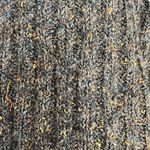 Vintage Alps Brown Marled V Neck Pullover Sweater Cableknit Long Sleeves Medium Brown Photo 3