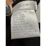 Pierre Cardin  L SWEATER BLACK CARDIGAN WOOL FULL ZIP Vtg Photo 4