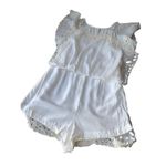 Free People  Ivory Eyelet Sahara Romper Photo 10