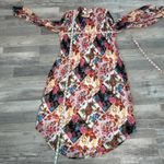 Anthropologie  Shara Pleated Patchwork Midi Dress Floral, Boho, Long Sleeve D4 Photo 8