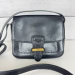 Fossil Tremont Leather Small Flap Crossbody Bag Handbag Black Western Boho Rodeo Photo 1