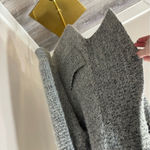 VICI  Cozy‎ Soft Fuzzy Chunky Gray Oversized Cardigan Sweater Small Photo 2