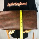 ETRO Milano Red Paisley Top Zipper Crossbody Shoulder Bag Stunning Condition Photo 9