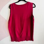 Merona Red Argyle Sweater Vest Women’s Y2K‎ Preppy Retro 2000s XL Photo 1