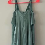 Oh Polly NWT Clementine Cold Shoulder Mini Dress in Teal Size 2 Photo 3