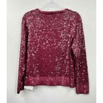 AVIU Sequin Sweater Striped Sparkly Party Top Made in Italy Size 46 Red Photo 7