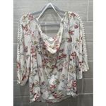 Unique spectrum Unique‎ spectrum Knits women's 2x butterfly and floral top 3/4 Sleeves with lace Photo 2