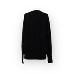 Lauren Moshi ᨎ Ladona X White Mouth Lightweight Knit Cashmere Sweater ᨎ Black S Photo 4