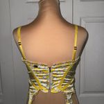For Love & Lemons  Daffodil Bustier Yellow Floral Medium Size Small Photo 1
