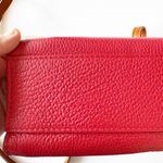 Valentina Zip Around Crossbody Handbag Red Pebbled Leather 2 Straps Italy Nice! Photo 6