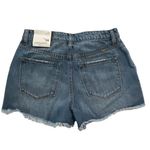 NWT‎ Kancan The Eleni Distressed Mom Jean Shorts Size 26 Medium Wash Denim Blue Photo 1