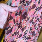 Anthropologie Tulle Pink Brown Patterned Women's Mini Dress Size Medium Photo 7