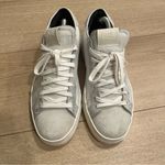 P448  Calf Hair John Embellished Low Top Sneakers Glitter Fur Size 38/7.5-8 US Photo 2