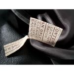 ItalModa Vintage Leather Black Pencil Skirt Sz XS Photo 8