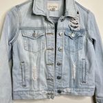 Sky And Sparrow  Distressed  Denim Jean Jacket Light Wash Size Small Photo 2