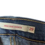 Levi's Strauss High Rise Shorts Womens Size 29 Distressed Short Denim Western Photo 6