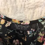 Topshop Black Floral Romper / Playsuit 4 Small Photo 2