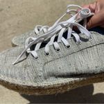 Aquatalia  Women's Flyn Sneakers Canvas Platform Espadrille Lace Blue 8 Photo 3