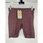 prAna  Kimble Short Shorts Flannel Heather Biker Athletic Stretch Performance Med Photo 1