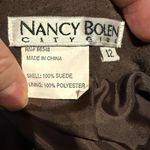 Peck & Peck Vintage Nancy‎ Bolan boho black suede midi skirt 6 Photo 2