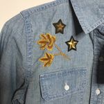 Ralph Lauren  Denim Jean Button Shirt Embroidered Women’s XSP NWT $145 Retail Photo 2