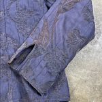 Erin by Erin London Women's Purple Floral Jacket Size: Large Photo 4