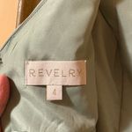Revelry Kiera Chiffon Dress in Sage Green Size 4 Photo 4