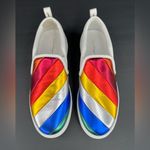 Salvatore Ferragamo Women's BALZE Rainbow Leather Sneakers US 7.5 - EU 38 Photo 3