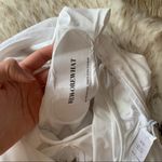 We Wore What Bow One Piece Swimsuit Floral Jacquard White Size Medium NWT Photo 5