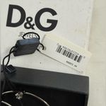 Dolce & Gabbana NWOT Silver Hoop Earrings with White Accents Photo 1