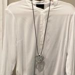 Urban Outfitters NWT  Lumiere White button up-split back cute w/maxi skirt & belt Photo 4